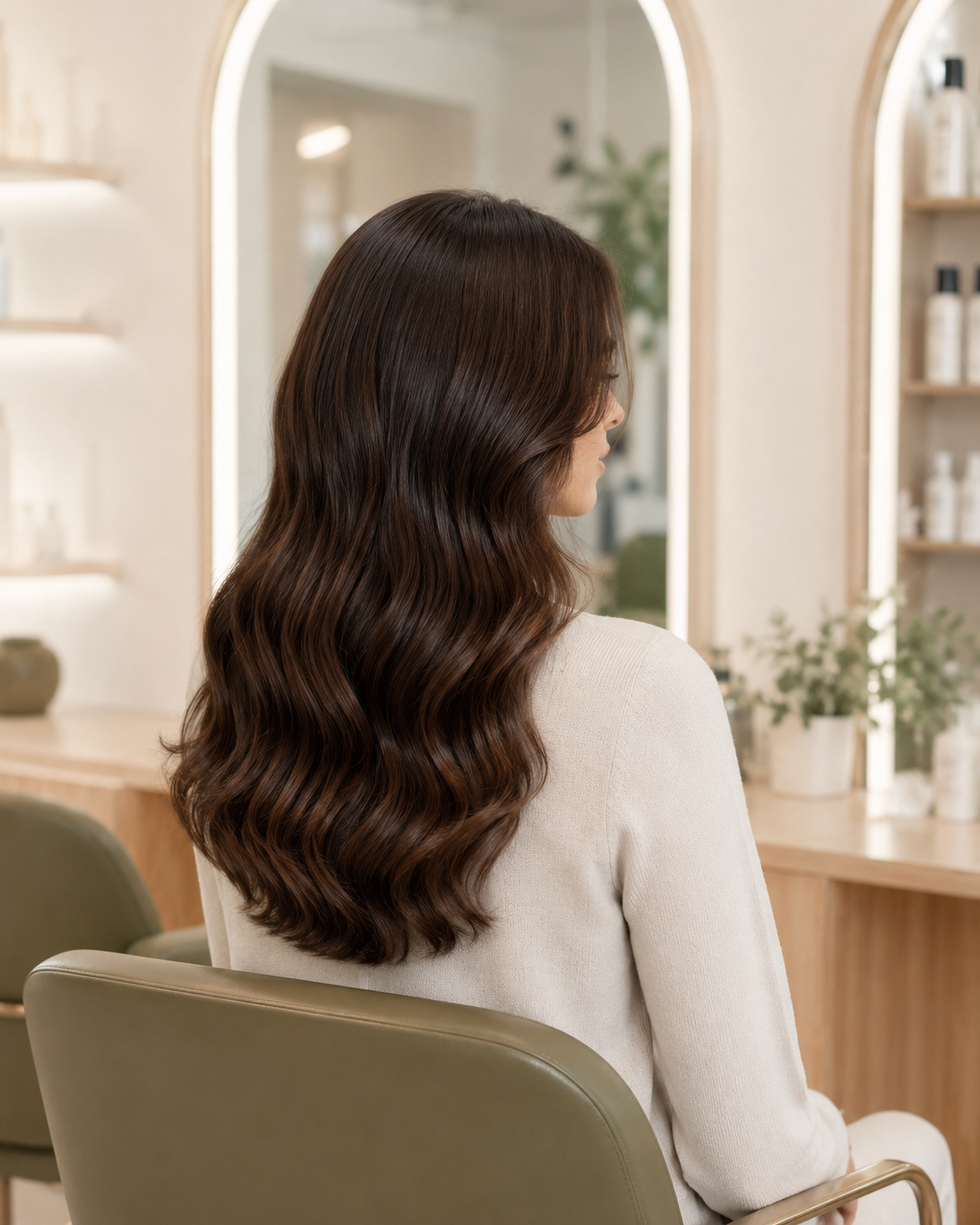 Resultado de ondas brunette brillantes